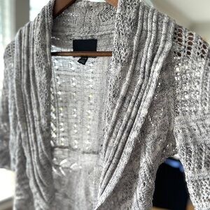 Cynthia Rowley Open-Knit Cardigan in a cotton blend